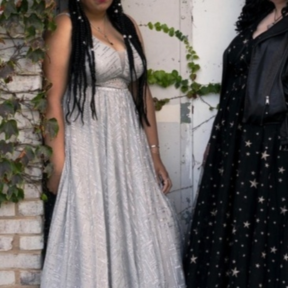 Silver Prom Dress
